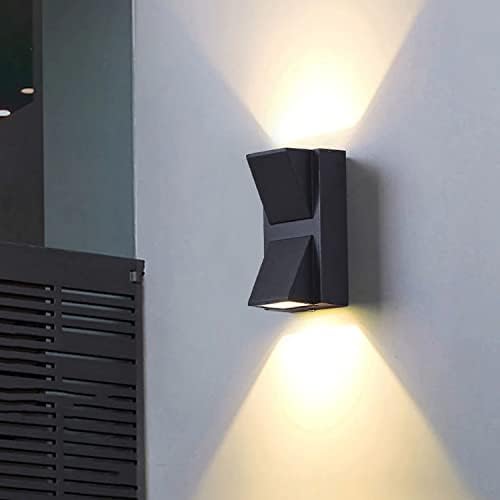 הרולד חשמל 6W 6W LED בצורת אלומיניום קיר קיר קיר אור | מתקן מנורת קיר שחור למסלול, גרם מדרגות,